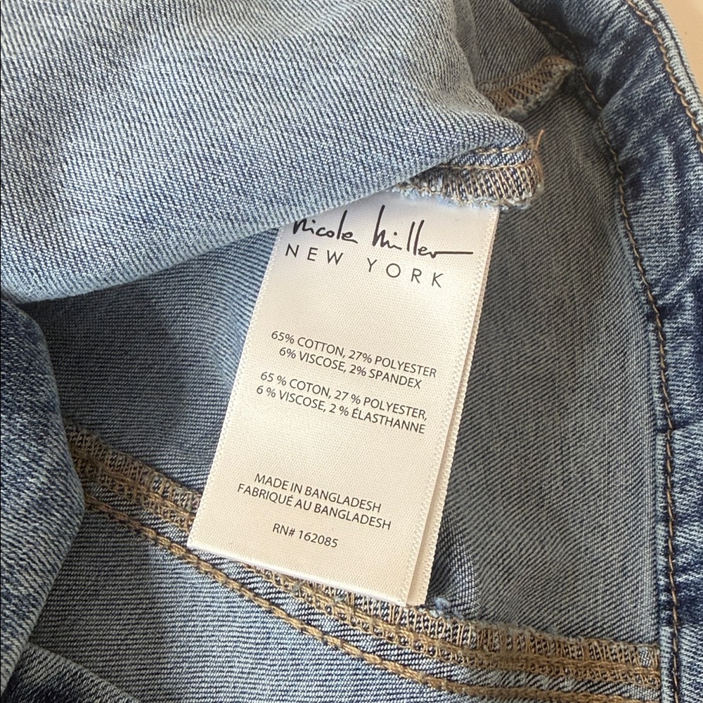 Nicole Miller Stretch Denim Vest XL - Picture 10 of 11